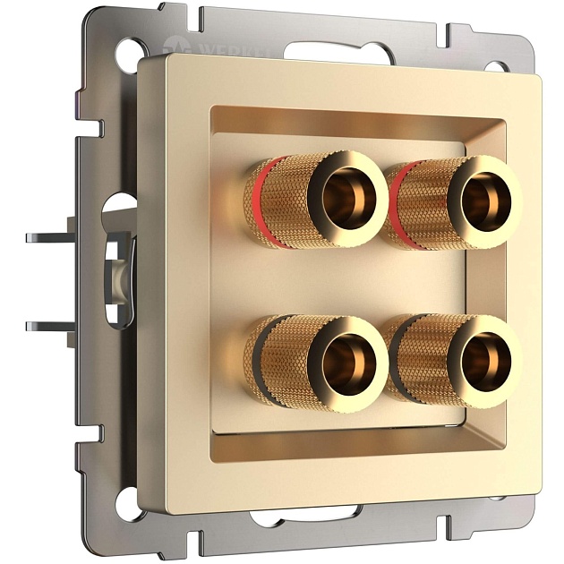 Акустическая розетка Werkel х4 шампань W1185011 4690389157523 Фото № 