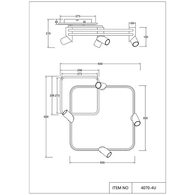 Потолочная светодиодная люстра Favourite Cosmical 4070-4U Фото № 2