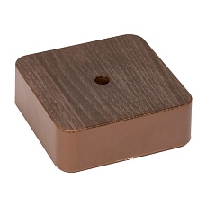 Коробка разветвительная KMP-030-030 (75х75х26) тёмное дерево EKF PROxima plc-kmr-030-030-t