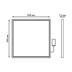 Светодиодная панель Gauss 145024236 3