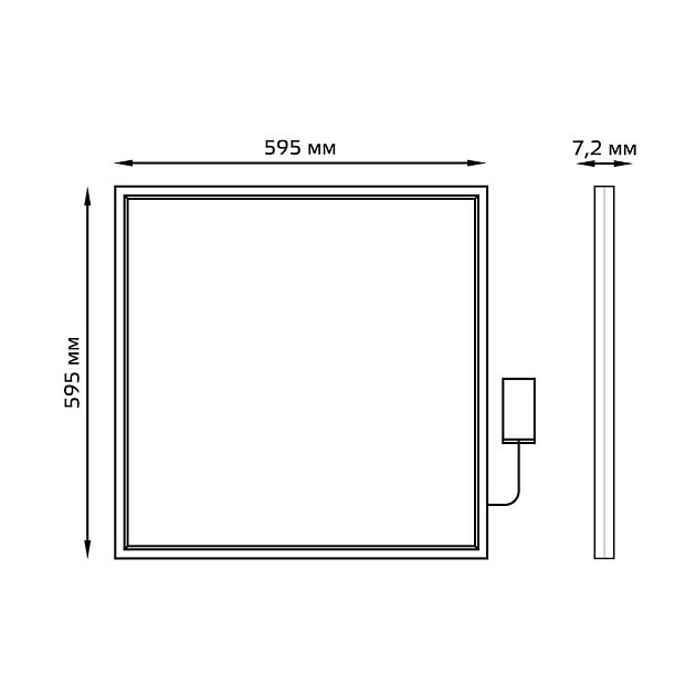 Светодиодная панель Gauss 145024236 Фото № 4
