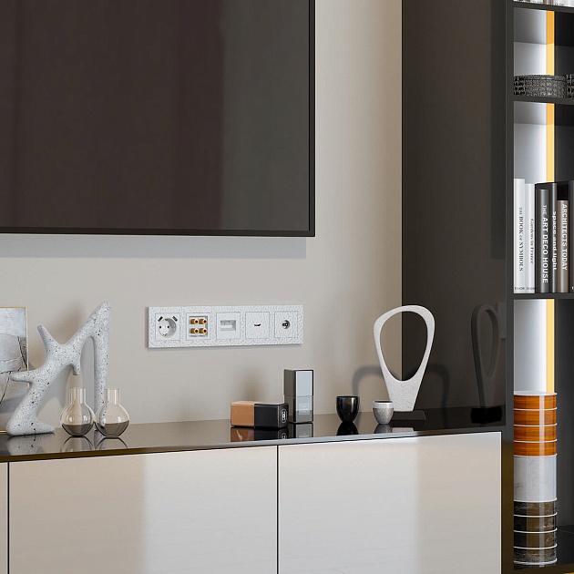 ТВ-розетка оконечная Werkel Hammer белый W1283001 4690389163067 изображение 2 ТВ-розетка оконечная Werkel Hammer белый W1283001 4690389163067 Фото № 2