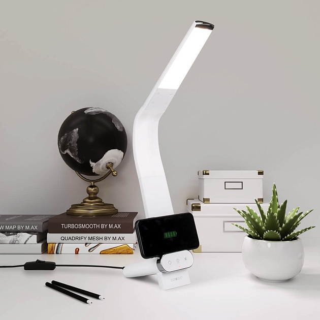 Настольная лампа Eurosvet Upgrade 80427/1 белый изображение 5 Настольная лампа Eurosvet Upgrade 80427/1 белый Фото № 5