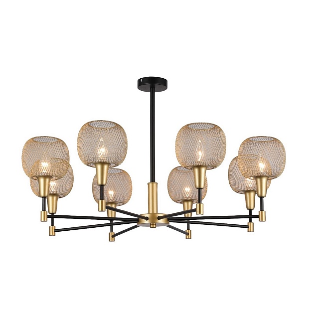 Подвесная люстра Gerhort G11061/8BK+GD GD Фото № 