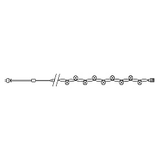 Светодиодная гирлянда Feron Линейная 230V 5000K холодный белый с мерцанием CL07 32317 1