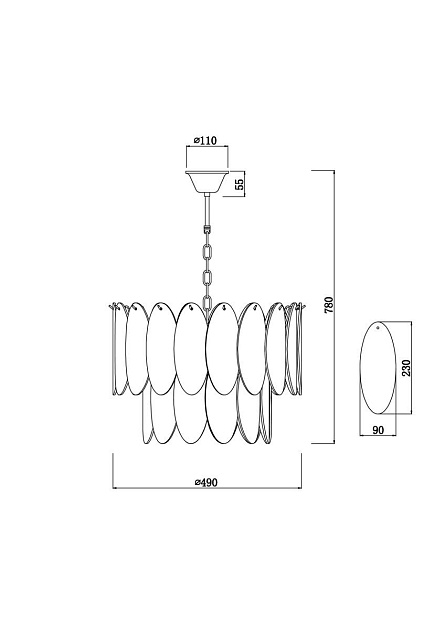 Подвесная люстра Freya Demure FR5189PL-09CH изображение 2 Подвесная люстра Freya Demure FR5189PL-09CH Фото № 2