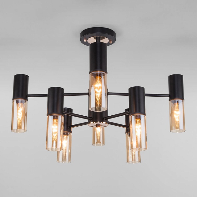Подвесная люстра Eurosvet Tesoro 70125/8 черный Фото № 