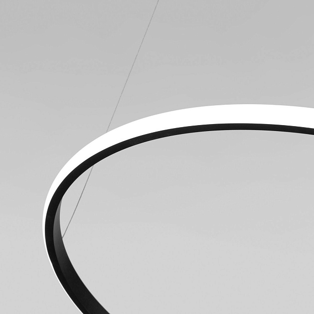 Подвесной светодиодный светильник Eurosvet Collars 90264/1 черный изображение 4 Подвесной светодиодный светильник Eurosvet Collars 90264/1 черный Фото № 4