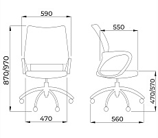 Детское кресло AksHome Ricci белый + светло-серый 91966 1