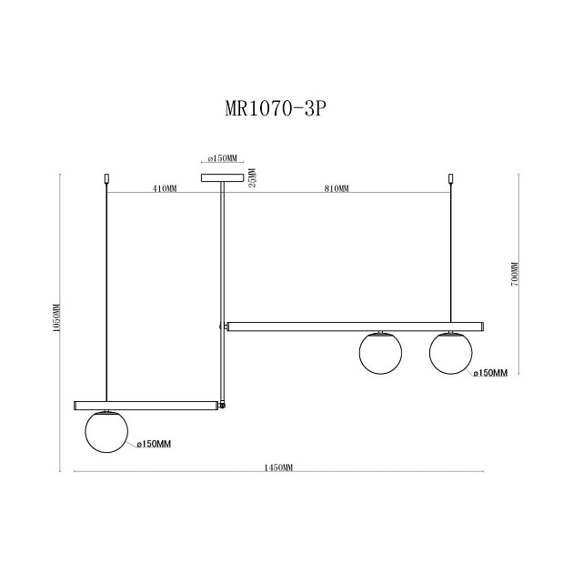 Подвесной светильник MyFar Jenifer MR1070-3P Фото № 2
