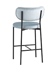 Полубарный стул Stool Group Барбара велюр серо-голубой CC-09006 HLR-17 5
