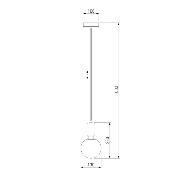 Подвесной светильник Eurosvet Bubble 50151/1 черный изображение 2 Подвесной светильник Eurosvet Bubble 50151/1 черный Фото № 2
