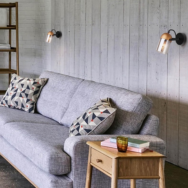 Настенный светильник Eurosvet 20122/1 черный/золото Фото № 4