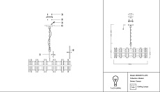 Подвесная люстра Maytoni Cerezo MOD201PL-07N 1