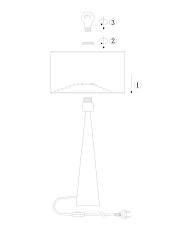 Настольная лампа Lucide Conos 30594/81/72 2