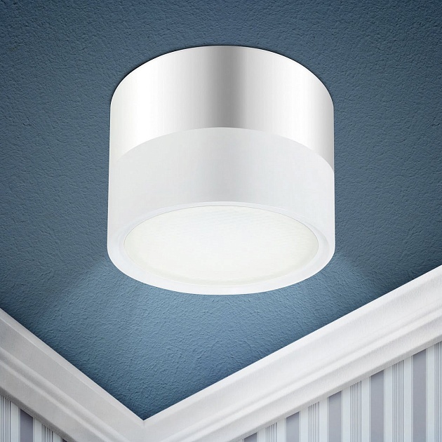 Накладной светильник ЭРА OL7 GX53 WH/CH Б0048533 Фото № 3