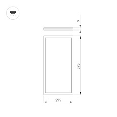 Встраиваемая светодиодная панель Arlight DL-Intenso-S300x600-28W Warm3000 036231 1