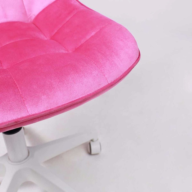 Поворотное кресло AksHome Carolyn велюр, фуксия 91956 Фото № 8