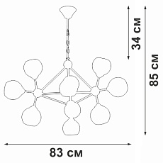 Подвесная люстра Vitaluce V43200-13/10 2