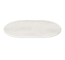 Кухонный стол Sheffilton SHT-TU10/120-80 МДФ овальный черный муар/бетон крем 9080924301 4