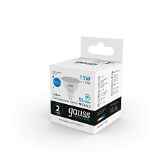 Лампа светодиодная Gauss GU5.3 11W 6500K матовая 13531 4