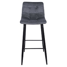 Барный стул AksHome Stella серый, велюр 75814 4