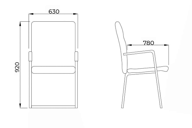 Офисный стул AksHome Oscar коричневый, экокожа, цвет каркаса хром 70057 Фото № 3