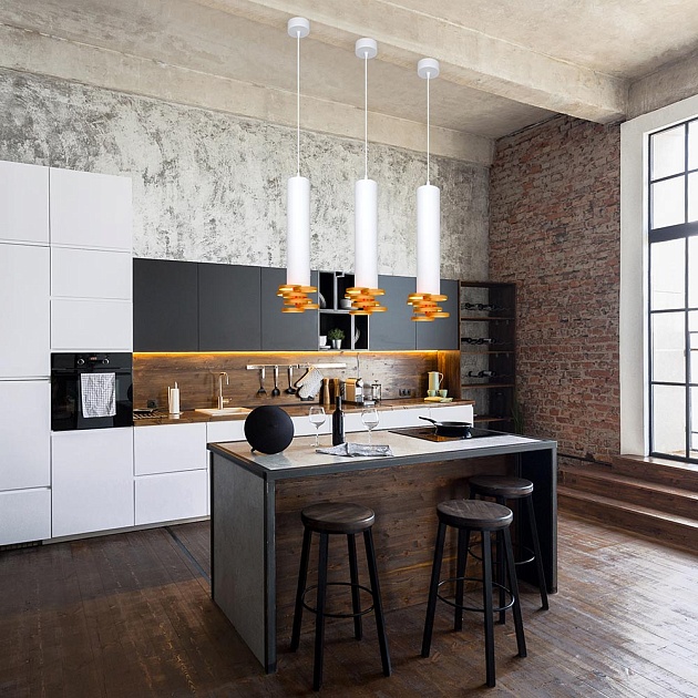 Подвесной светильник Elektrostandard DLN103 GU10 белый/золото a047751 Фото № 5