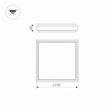 Уличный светодиодный светильник Arlight LGD-Area-S175x175-10W Warm3000 029951 1