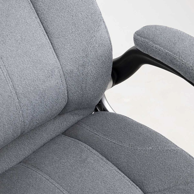 Кресло руководителя AksHome Galio серый, велюр 86372 Фото № 11