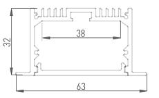 Профиль встраиваемый DesignLed LE.6332 001078 1