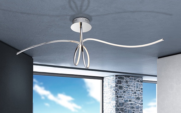 Потолочный светодиодный светильник Globo Wave 67823-45H Фото № 2