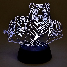 Светодиодная фигура Uniel ULI-M508 RGB/3AA Tiger Family/Black UL-00008403 3