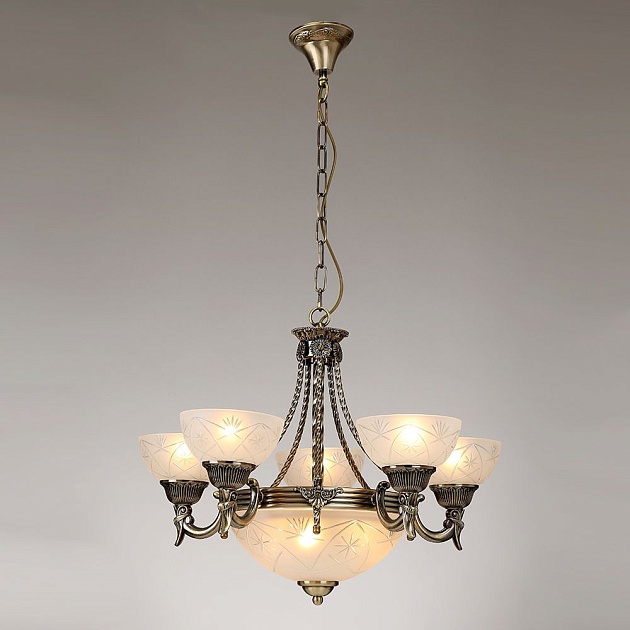 Подвесная люстра Elvan LU-161/8-Е27-Br Фото № 2