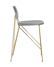 Полубарный стул Stool Group Элис велюр светло-серый FDC8001 LIGHT GREY FUT-79 2