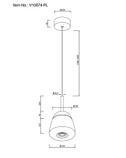 Подвесной светодиодный светильник Moderli Eir V10874-PL 1