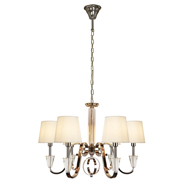 Подвесная люстра iLamp Alesti P2424-6 Nickel Фото № 