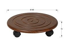 Подставка для цветов Мебелик Спираль (2шт) 004712 2