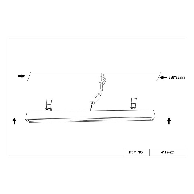 Встраиваемый светодиодный светильник Favourite Aplot 4112-2C Фото № 3