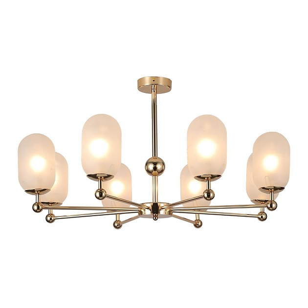 Потолочная люстра Gerhort G31008/8GD WT изображение Потолочная люстра Gerhort G31008/8GD WT Фото №