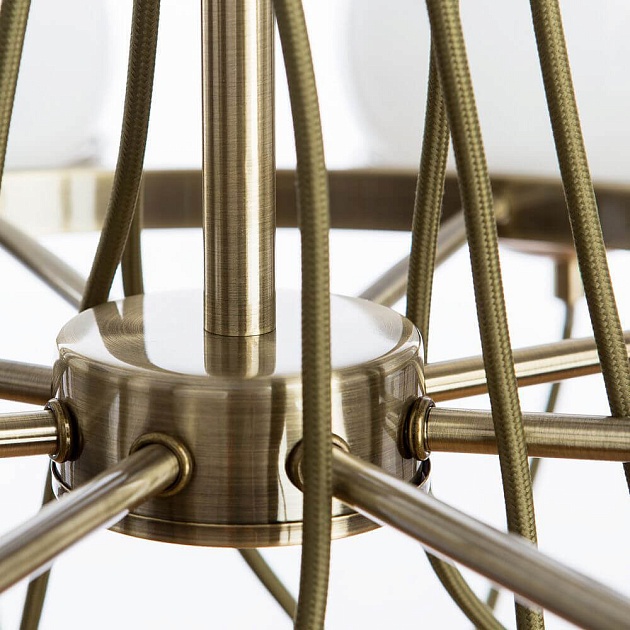 Подвесная люстра Arte Lamp Bergamo A2990LM-8AB изображение 4 Подвесная люстра Arte Lamp Bergamo A2990LM-8AB Фото № 4