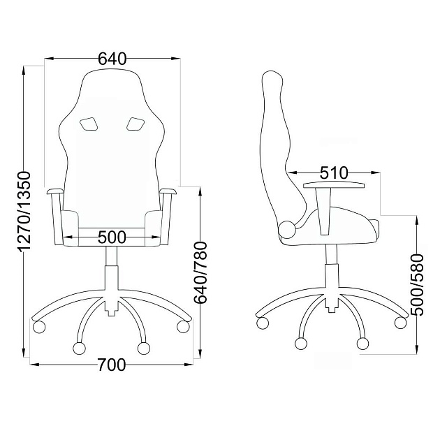 Игровое кресло AksHome Military черный, экокожа 80008 Фото № 2