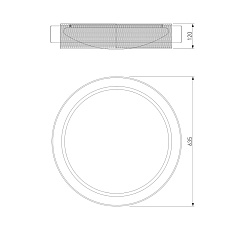Потолочный светодиодный светильник Eurosvet Imperio 90287/1 белый/серебро Smart 1