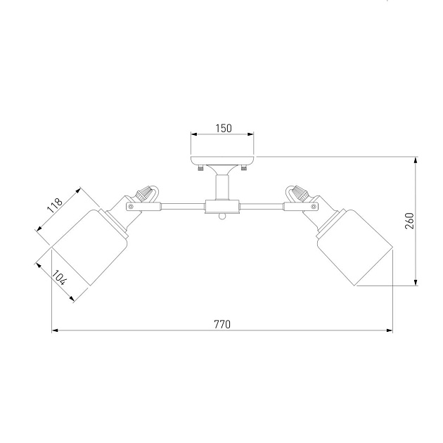 Потолочная люстра Eurosvet Astor 70111/8 черный Фото № 2