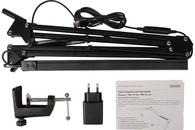 Настольная лампа ФАZA TBL-03-bk изображение 5 Настольная лампа ФАZA TBL-03-bk Фото № 5