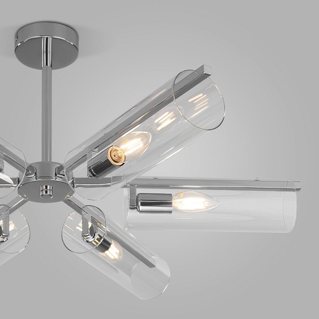 Потолочная люстра Eurosvet Trompeta 70144/6 хром Фото № 2