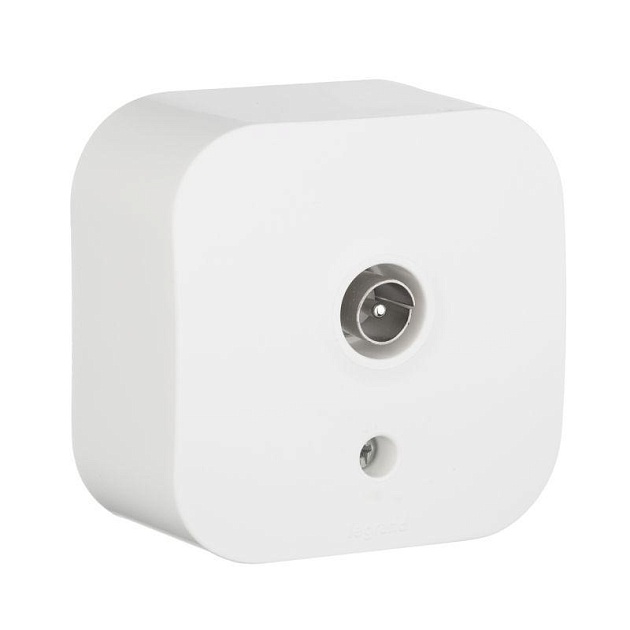 ТВ-розетка Звезда Legrand Quteo белая 782215 изображение ТВ-розетка Звезда Legrand Quteo белая 782215 Фото №