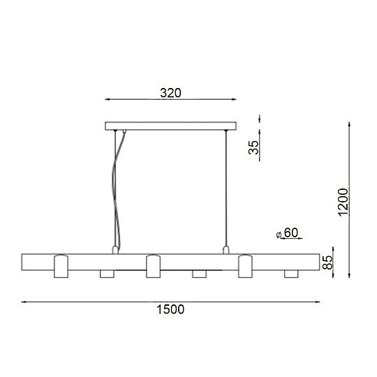 Подвесной светильник Vele Luce Chela VL10142P06 Фото № 5