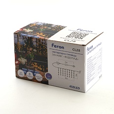 Светодиодная гирлянда Feron Занавес Водопад 230V синяя 8 режимов CL28 48606 5