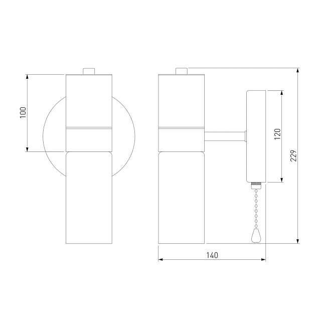 Бра Eurosvet Tesoro 70125/1 черный изображение 2 Бра Eurosvet Tesoro 70125/1 черный Фото № 2